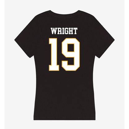 Kennesaw - NCAA Football : Maliki Wright - Women's V-Neck T-Shirt-1