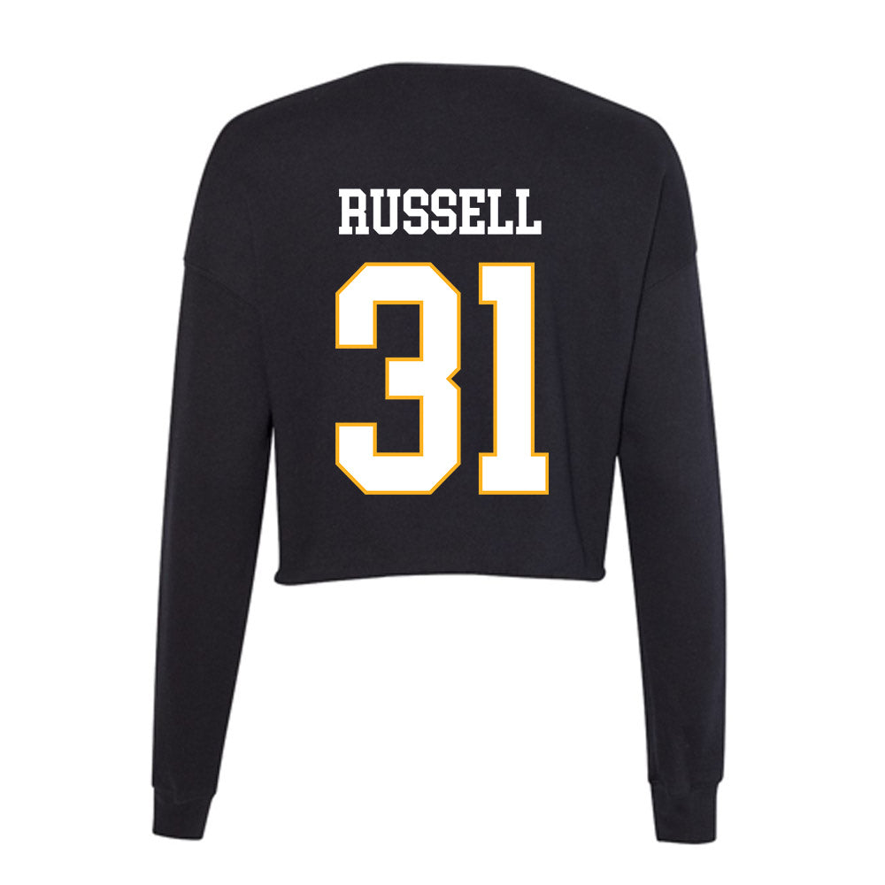 Kennesaw - NCAA Football : Kai Russell - Women's Cropped Crew Fleece-1