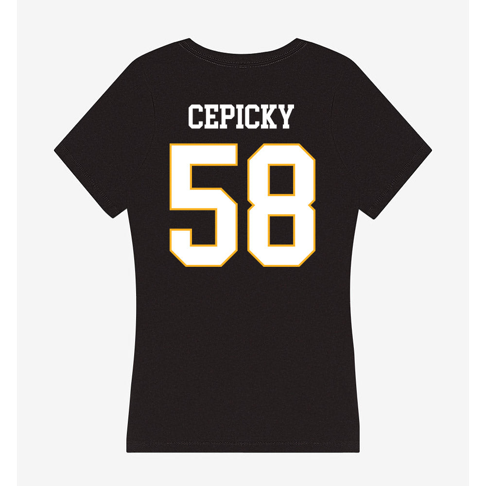 Kennesaw - NCAA Football : Daniel Cepicky - Women's V-Neck T-Shirt-1