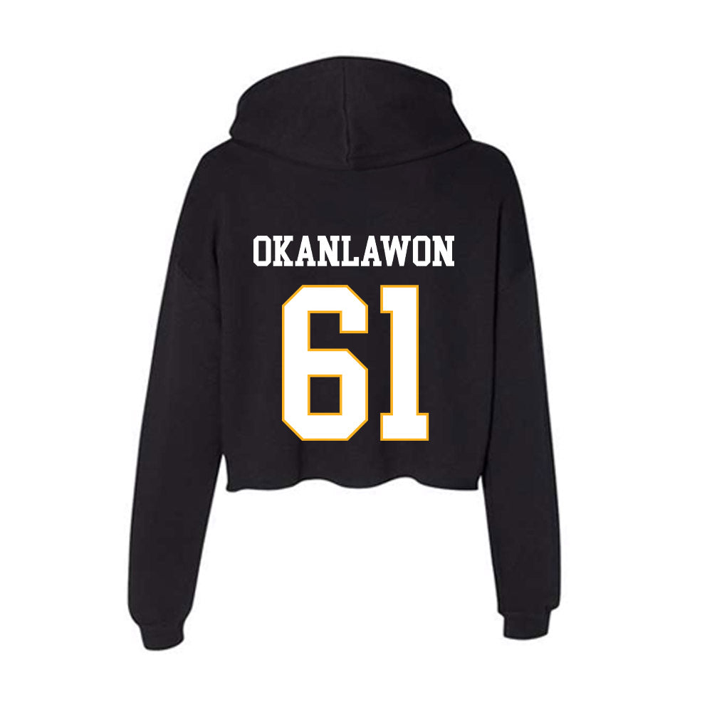 Kennesaw - NCAA Football : Yusuf Okanlawon - Women's Crop Fleece Hoodie-1