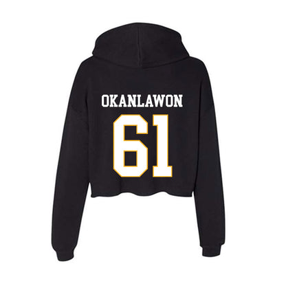 Kennesaw - NCAA Football : Yusuf Okanlawon - Women's Crop Fleece Hoodie-1