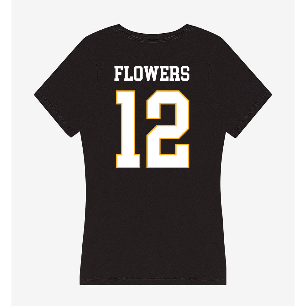 Kennesaw - NCAA Women's Basketball : Kaelyn Flowers - Women's V-Neck T-Shirt-1
