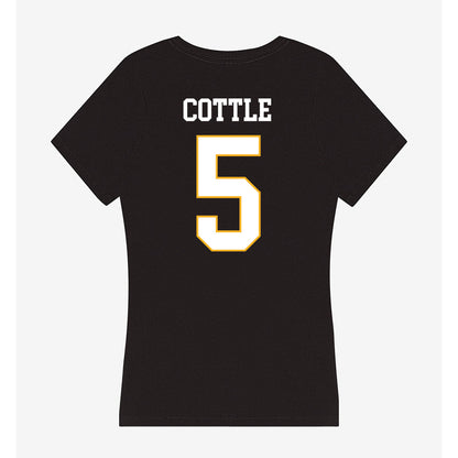 Kennesaw - NCAA Men's Basketball : Simeon Cottle - Women's V-Neck T-Shirt-1
