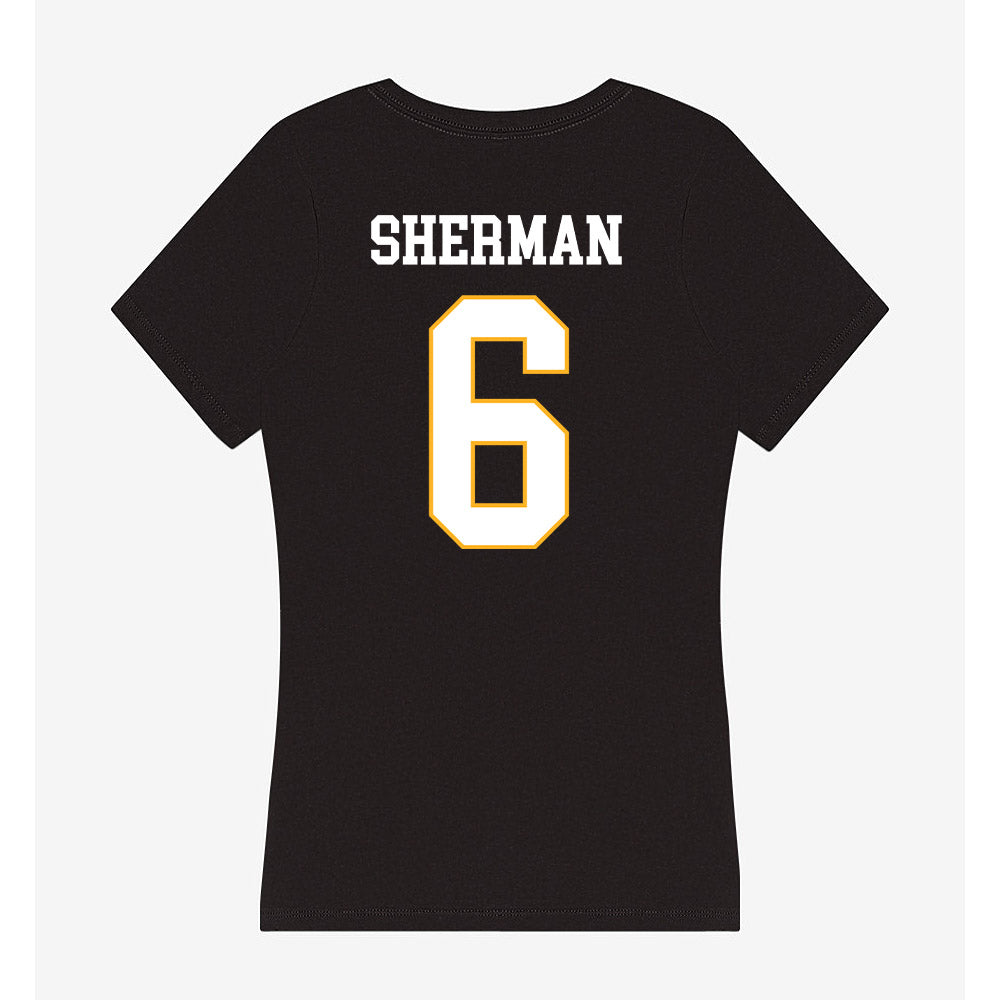 Kennesaw - NCAA Men's Basketball : Frankquon Sherman - Women's V-Neck T-Shirt-1