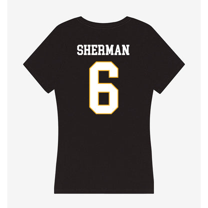 Kennesaw - NCAA Men's Basketball : Frankquon Sherman - Women's V-Neck T-Shirt-1