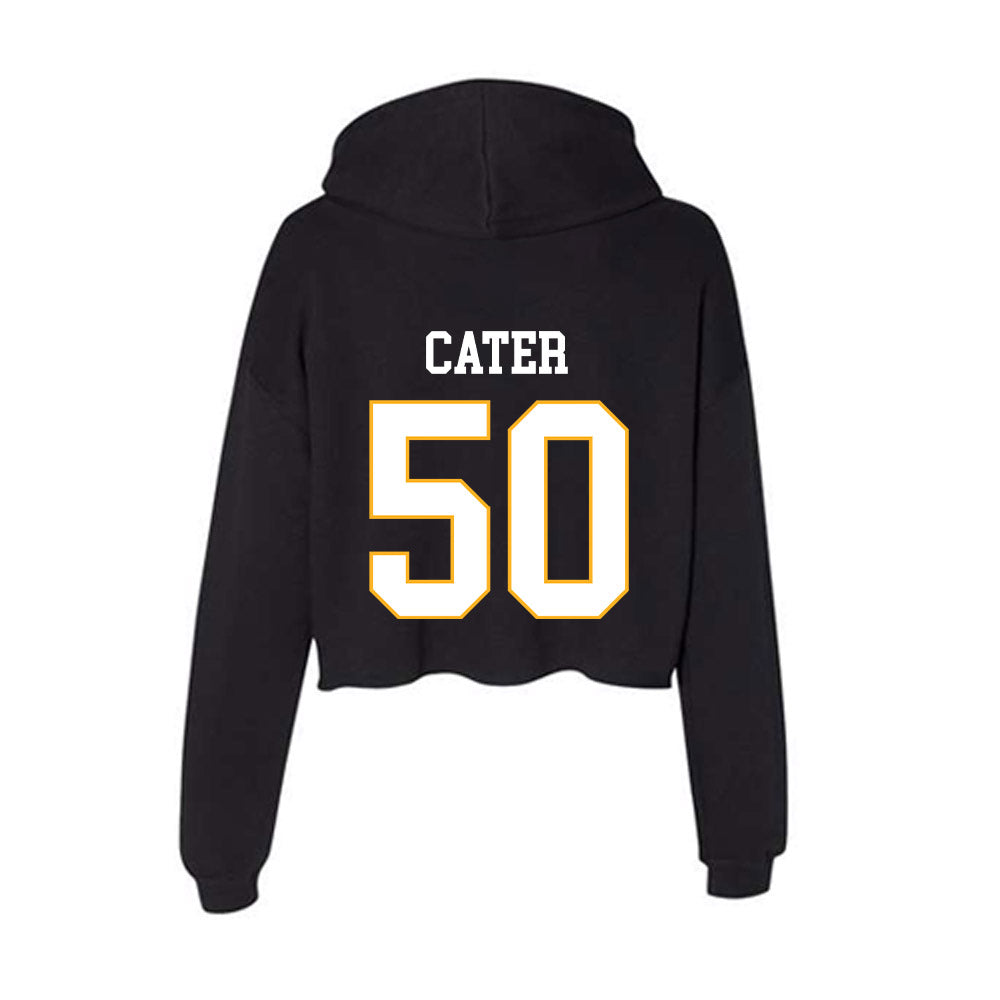 Kennesaw - NCAA Football : Anthony Cater - Women's Crop Fleece Hooded Sweatshirt-1