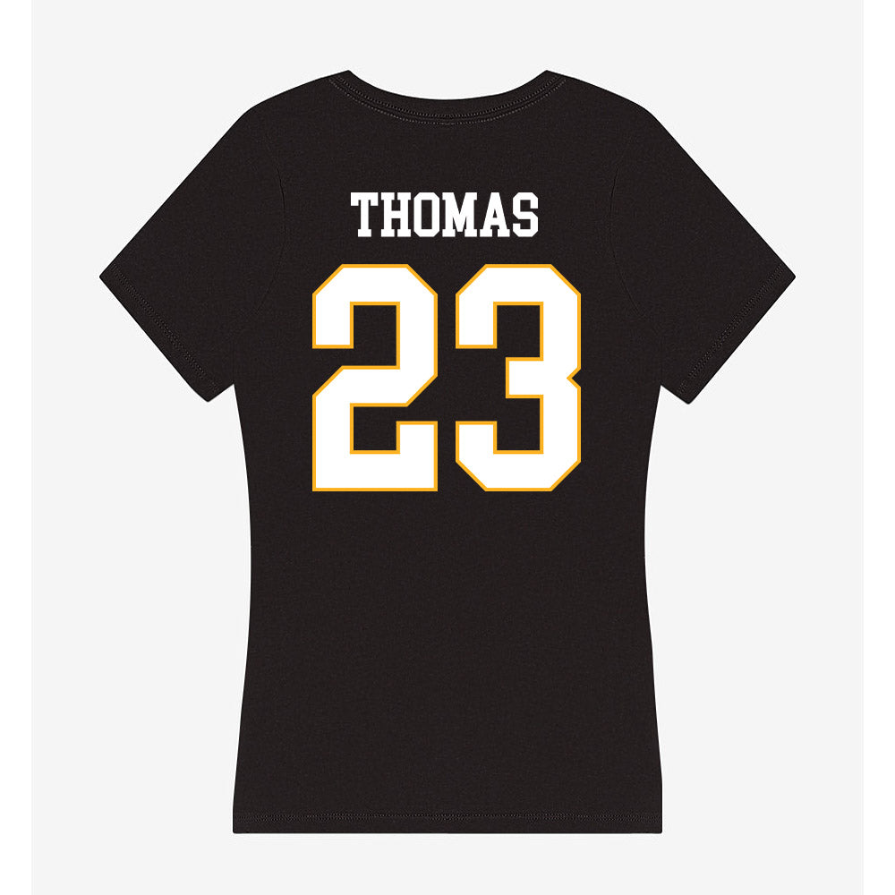 Kennesaw - NCAA Women's Soccer : Symone Thomas - Women's V-Neck T-Shirt-1