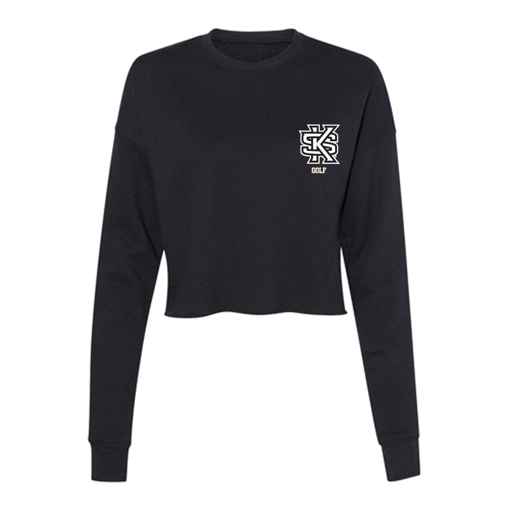Kennesaw - NCAA Men's Golf : Shaun Cook - Women's Cropped Crew Fleece-0