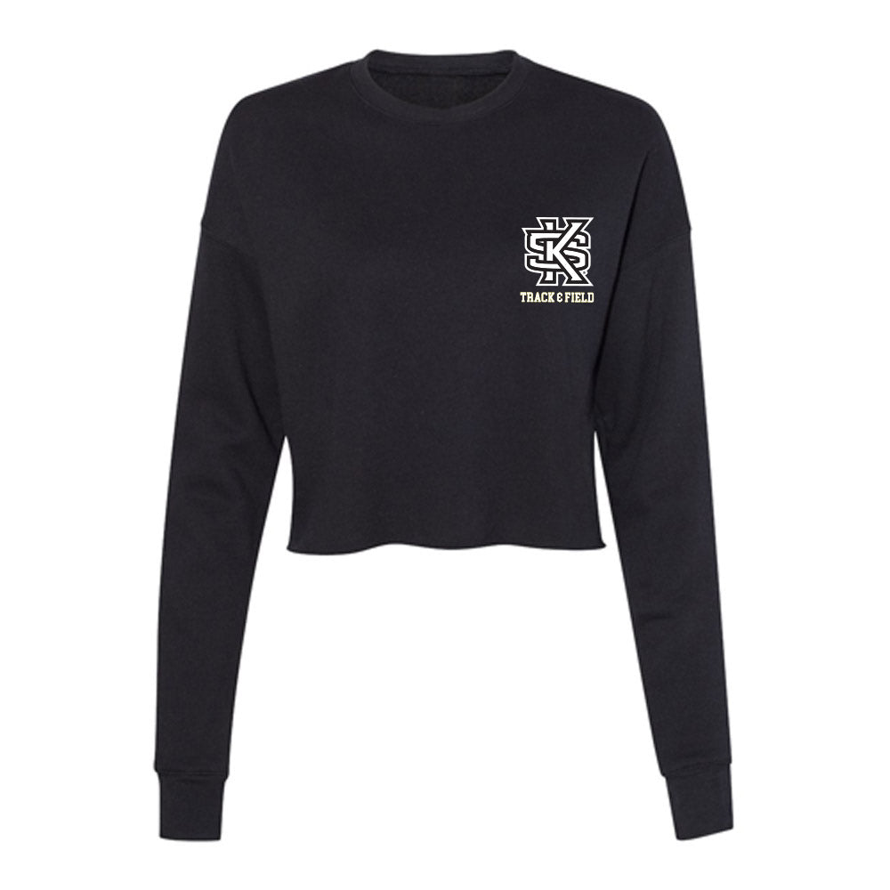 Kennesaw - NCAA Men's Track & Field : Jeremiah Madison - Women's Cropped Crew Fleece-0