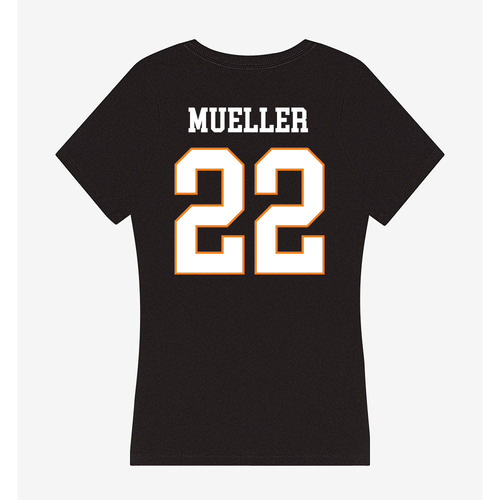 UT Martin - NCAA Women's Volleyball : Carly Mueller - Women's V-Neck T-Shirt-1