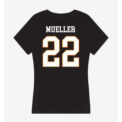 UT Martin - NCAA Women's Volleyball : Carly Mueller - Women's V-Neck T-Shirt-1