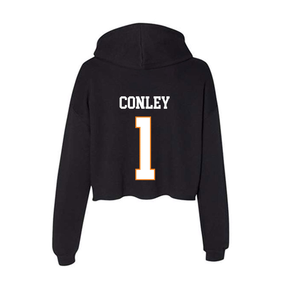 UT Martin - NCAA Baseball : Amari Conley - Women's Crop Fleece Hoodie-1
