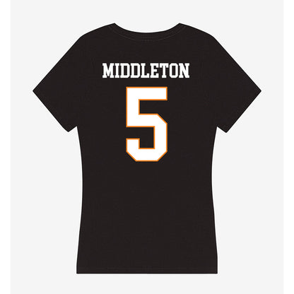 UT Martin - NCAA Women's Basketball : Sidni Middleton - Women's V-Neck T-Shirt-1