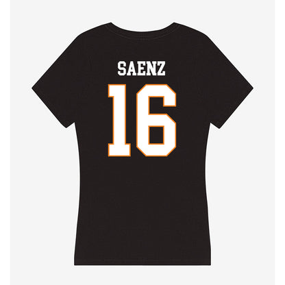 UT Martin - NCAA Women's Volleyball : Mia Saenz - Women's V-Neck T-Shirt-1