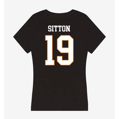 UT Martin - NCAA Baseball : Jacob Sitton - Women's V-Neck T-Shirt-1