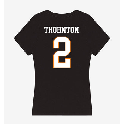 UT Martin - NCAA Baseball : Quincy Thornton - Women's V-Neck T-Shirt-1