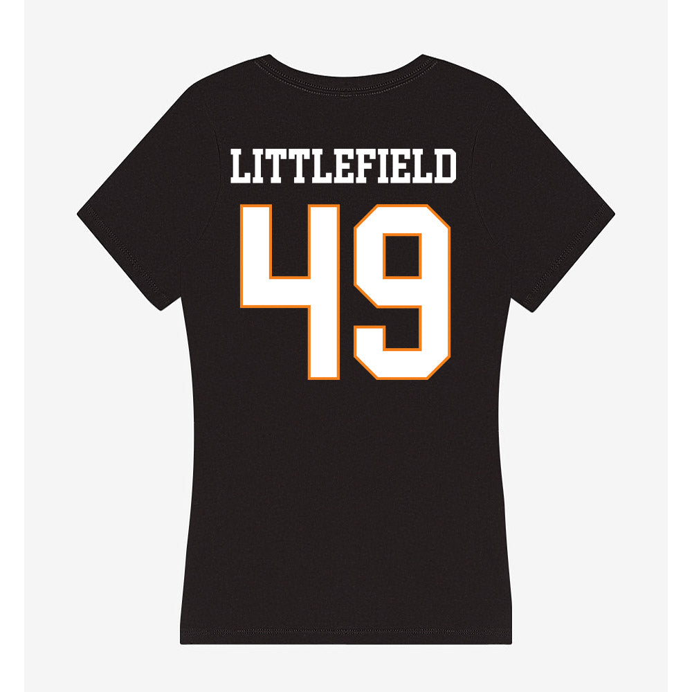 UT Martin - NCAA Football : Connon Littlefield - Women's V-Neck T-Shirt-1