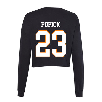 UT Martin - NCAA Baseball : JT Popick - Women's Cropped Crew Fleece-1