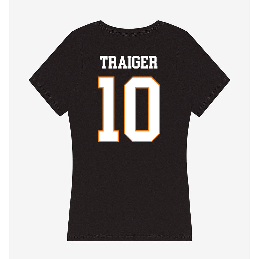 UT Martin - NCAA Beach Volleyball : Amara Traiger - Women's V-Neck T-Shirt-1