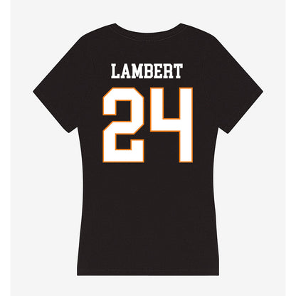UT Martin - NCAA Women's Basketball : Mikayla Lambert - Women's V-Neck T-Shirt-1