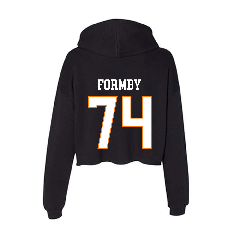 UT Martin - NCAA Football : Hayes Formby - Women's Crop Fleece Hoodie-1
