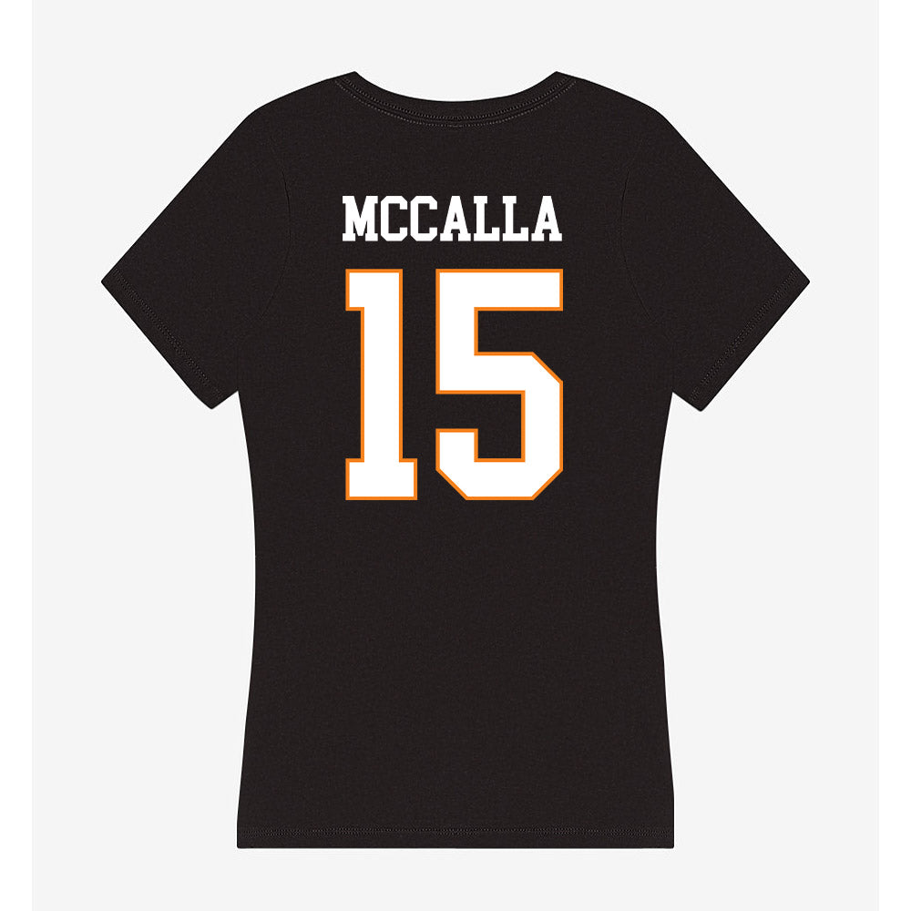 UT Martin - NCAA Baseball : Dean McCalla - Women's V-Neck T-Shirt-1