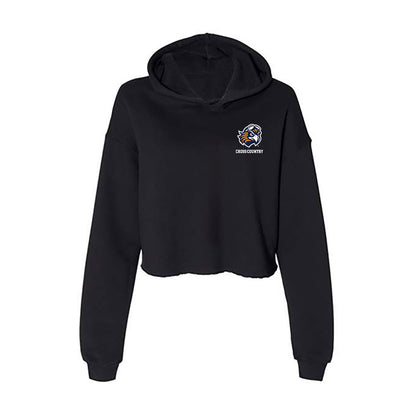 UT Martin - NCAA Men's Cross Country : Christian Patterson - Women's Crop Fleece Hoodie-0