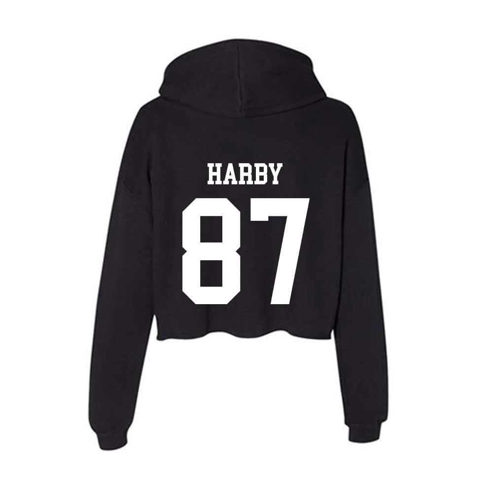 UAB - NCAA Football : Connor Harby - Women's Crop Fleece Hoodie-1