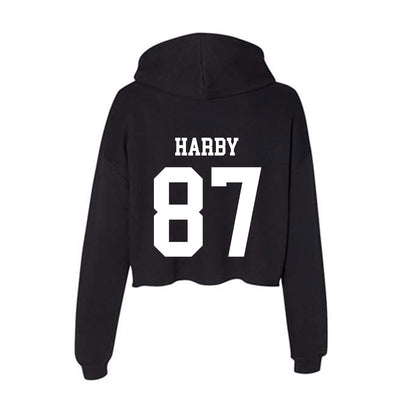 UAB - NCAA Football : Connor Harby - Women's Crop Fleece Hoodie-1