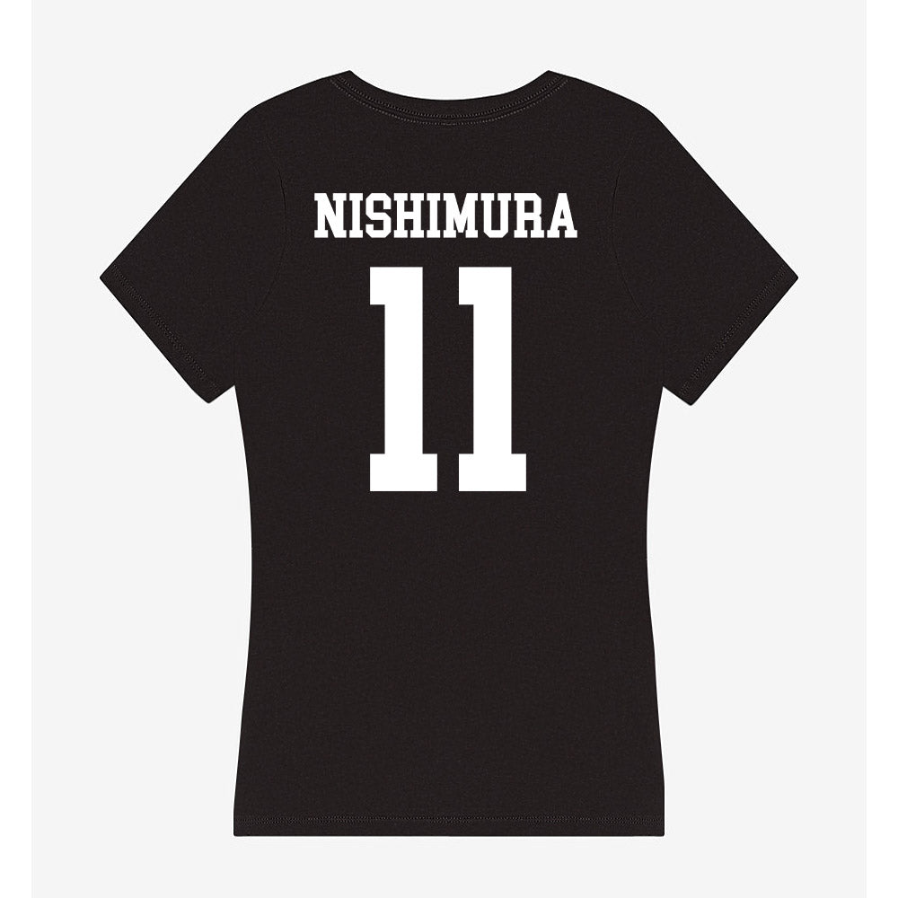 UCSD - NCAA Softball : Elise Nishimura - Women's V-Neck T-Shirt-1