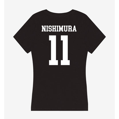 UCSD - NCAA Softball : Elise Nishimura - Women's V-Neck T-Shirt-1