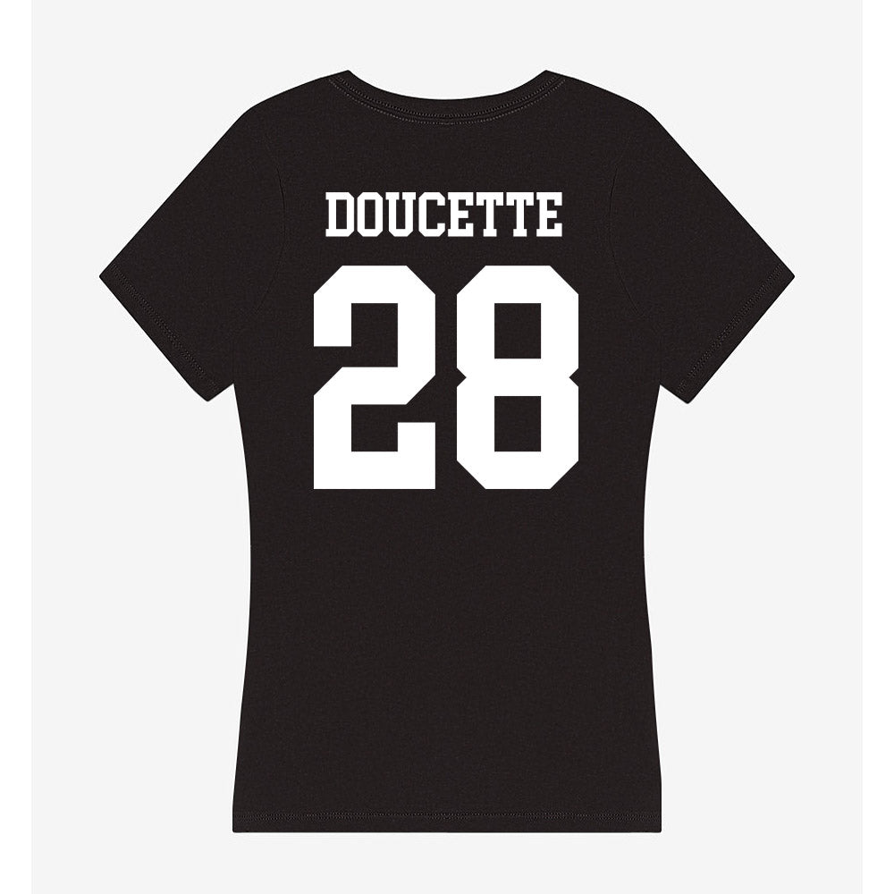 UCSD - NCAA Softball : Alyssa Doucette - Women's V-Neck T-Shirt-1