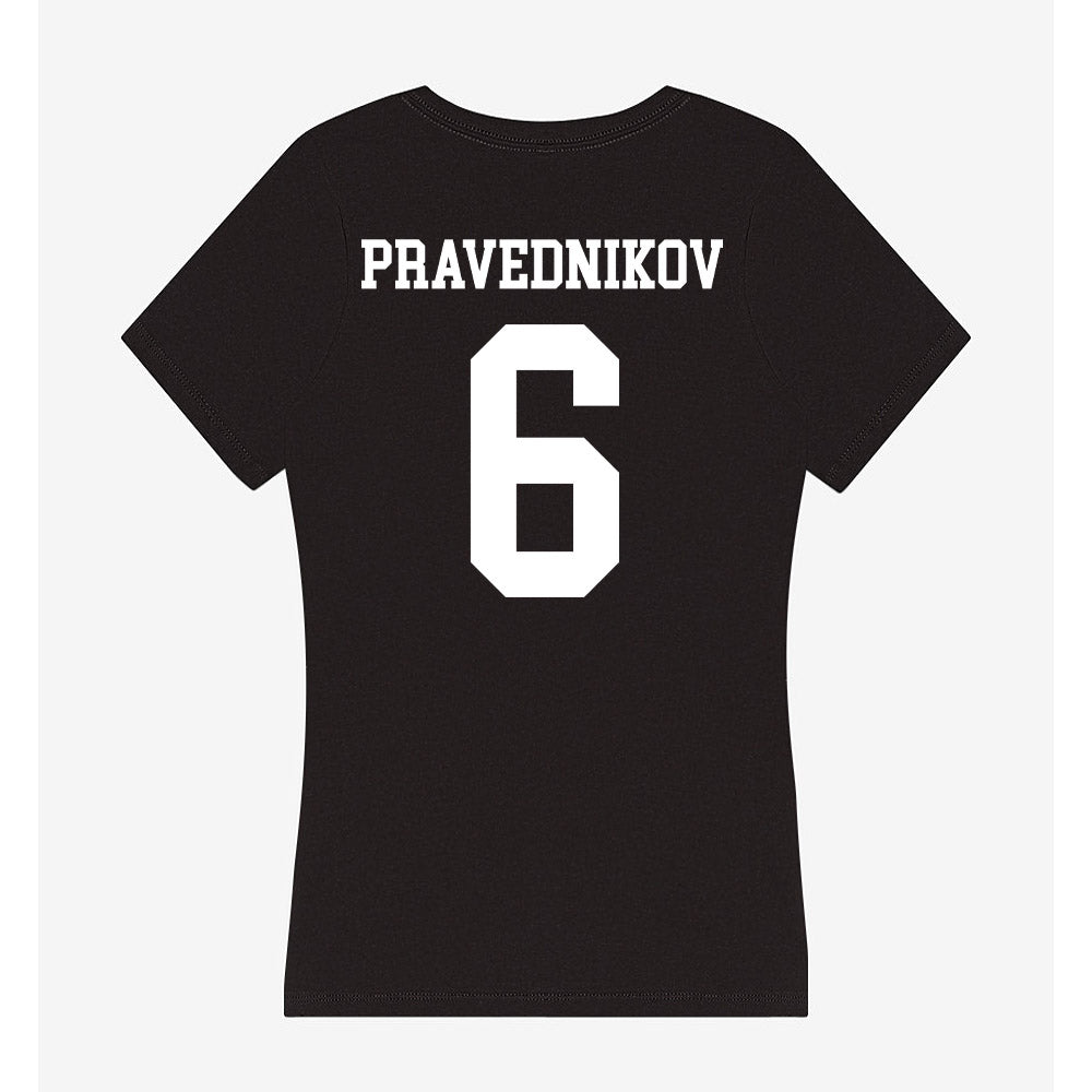 UCSD - NCAA Men's Volleyball : Leo Pravednikov - Women's V-Neck T-Shirt-1
