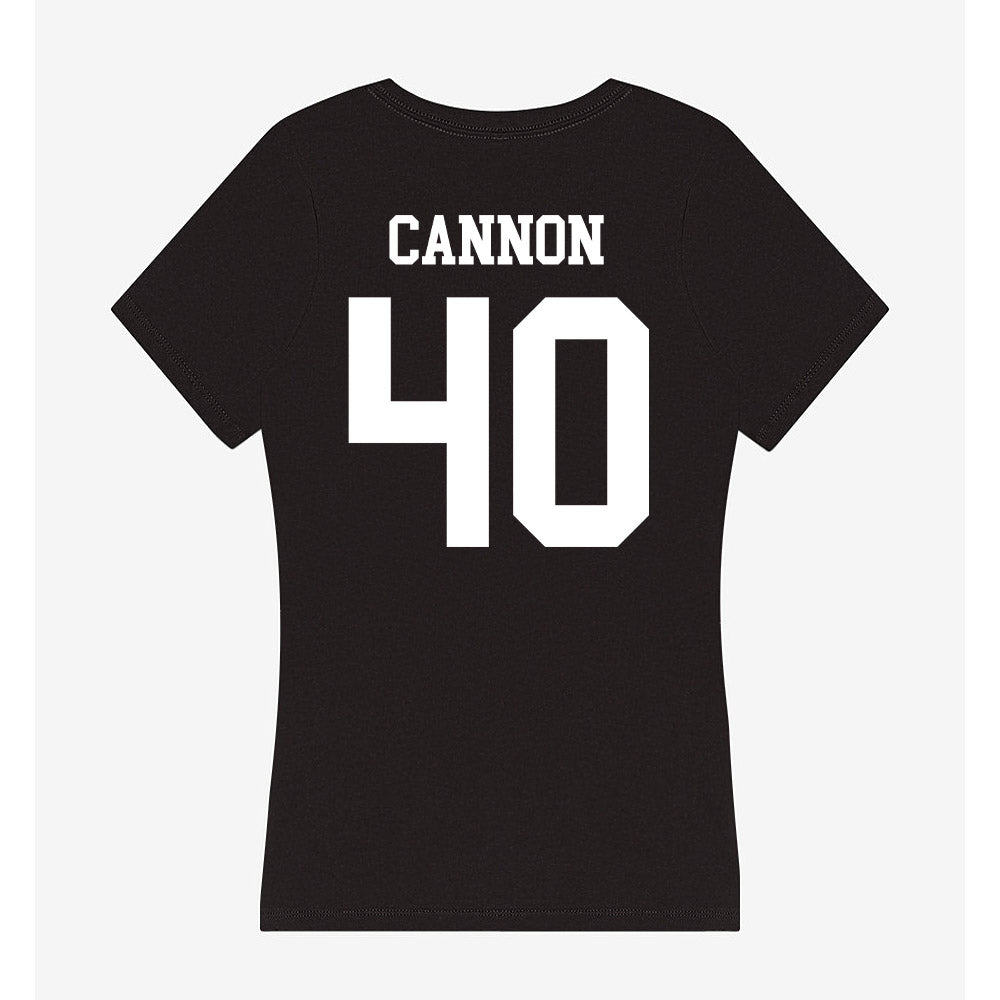 UCSD - NCAA Baseball : Shane Cannon - Women's V-Neck T-Shirt-1