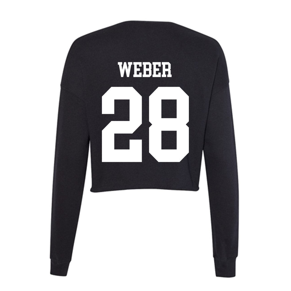 UCSD - NCAA Baseball : Chapman Weber - Women's Cropped Crew Fleece-1