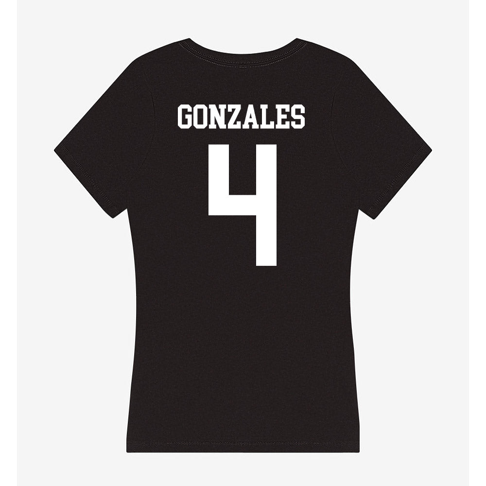 UCSD - NCAA Softball : Alyanna Gonzales - Women's V-Neck T-Shirt-1