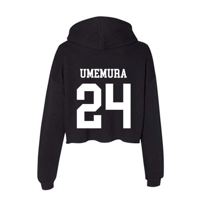 UCSD - NCAA Softball : Emma Umemura - Women's Crop Fleece Hoodie-1