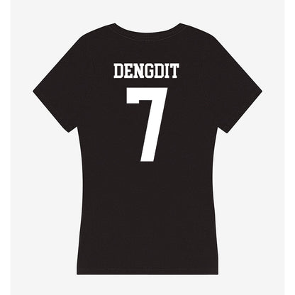 UCSD - NCAA Men's Basketball : Bol Dengdit - Women's V-Neck T-Shirt-1