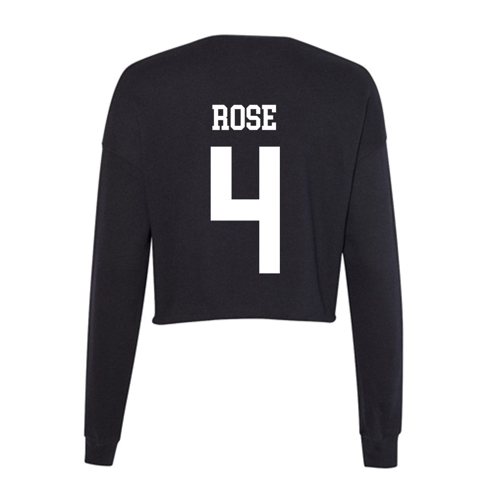 UCSD - NCAA Women's Basketball : Makayla Rose - Women's Cropped Crew Fleece-1
