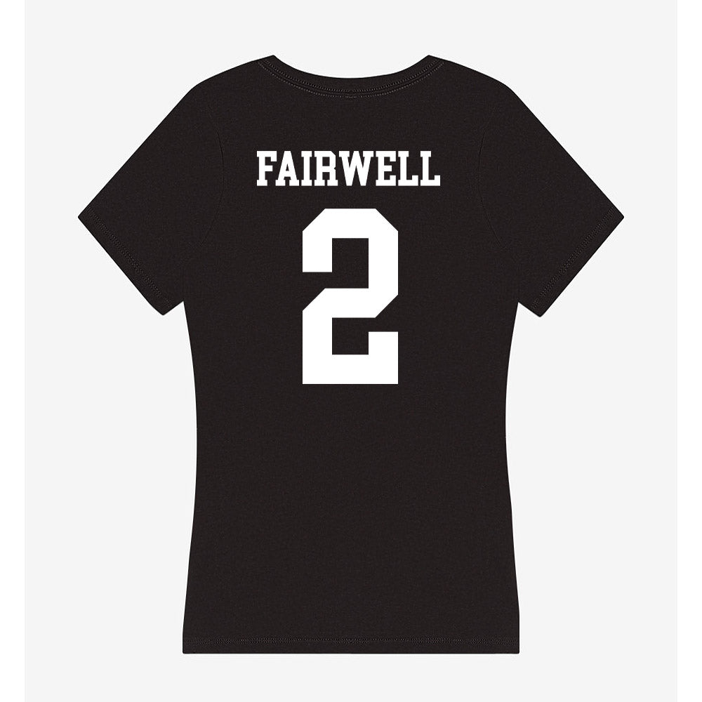 UCSD - NCAA Women's Basketball : Michaela Fairwell - Women's V-Neck T-Shirt-1