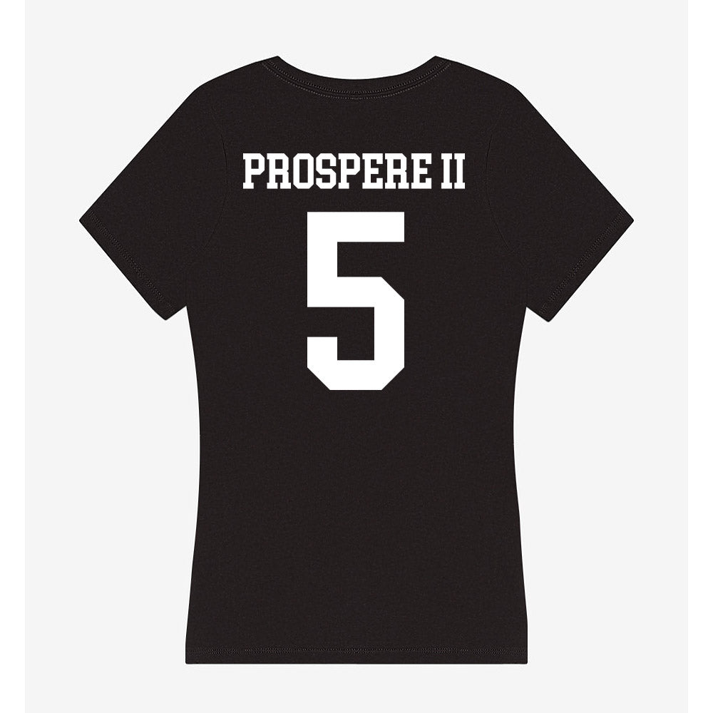 UCSD - NCAA Men's Basketball : Emanuel Prospere II - Women's V-Neck T-Shirt-1