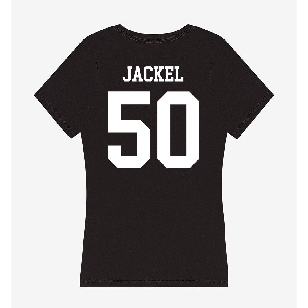 UCSD - NCAA Baseball : Branden Jackel - Women's V-Neck T-Shirt-1