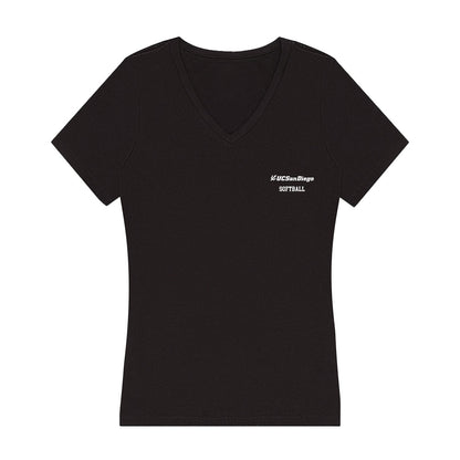 UCSD - NCAA Softball : Alexis Huey - Women's V-Neck T-Shirt-0