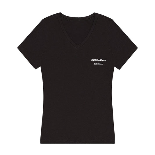 UCSD - NCAA Softball : Chloe Lesko - Women's V-Neck T-Shirt-0