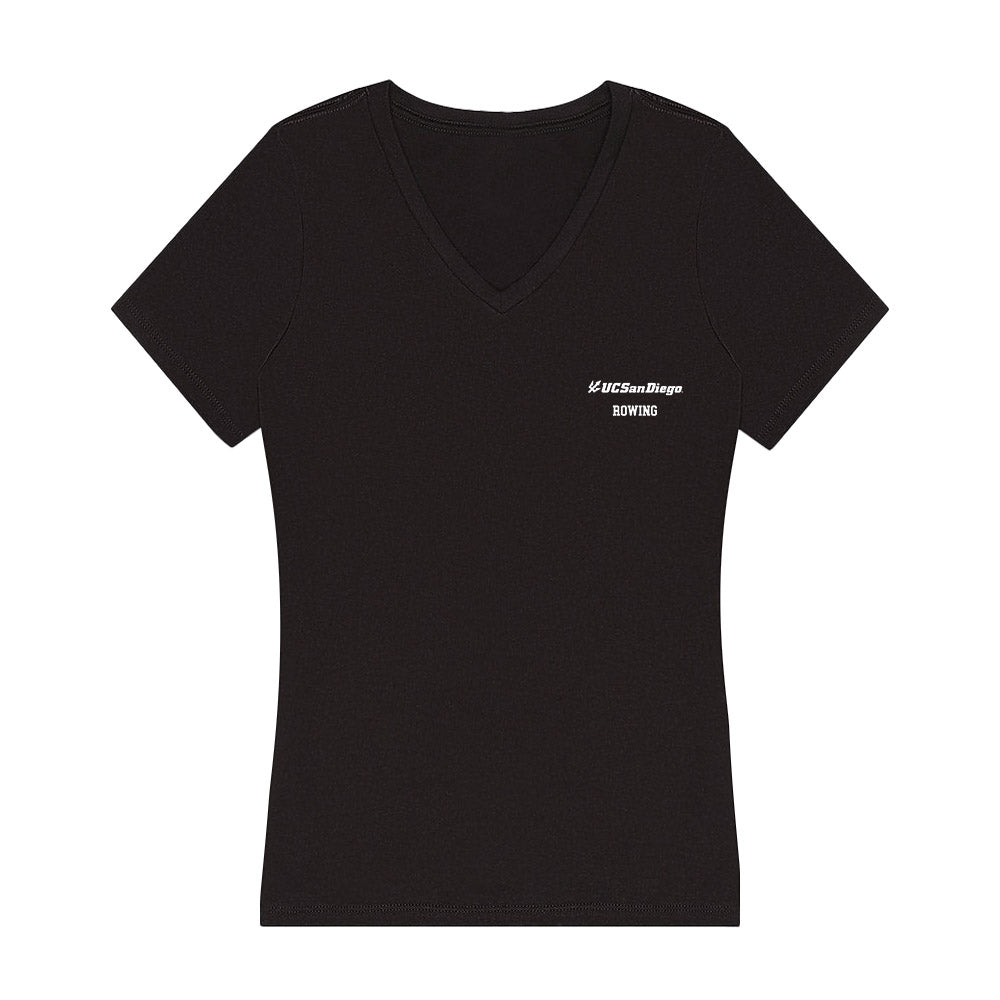 UCSD - NCAA Women's Rowing : Audrey Ricciardi - Women's V-Neck T-Shirt-0