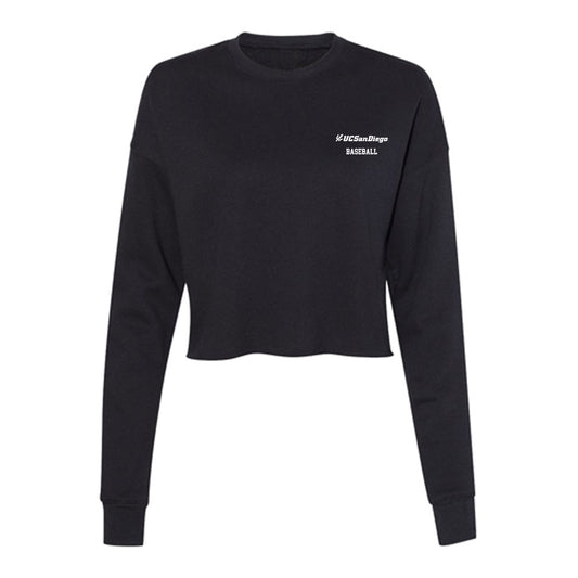 UCSD - NCAA Baseball : Branden Jackel - Women's Cropped Crew Fleece-0