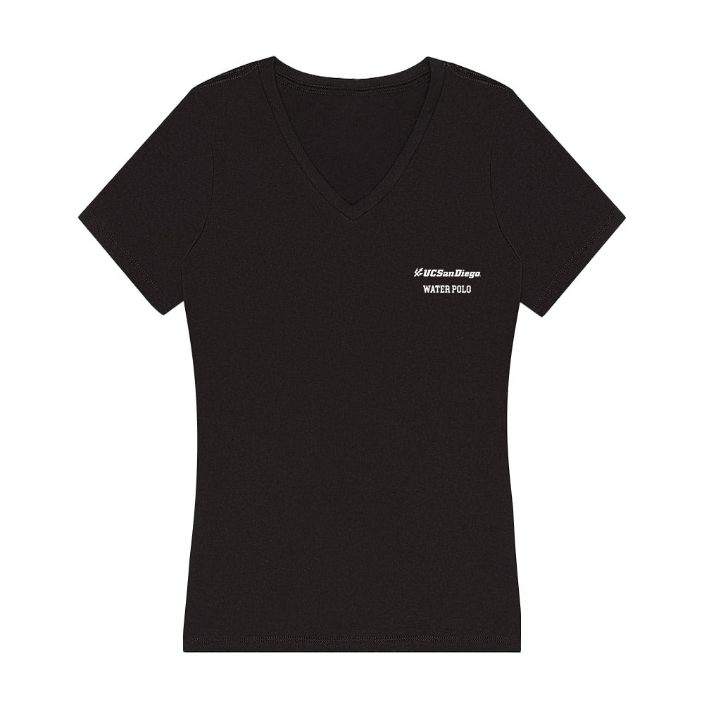 UCSD - NCAA Men's Water Polo : Orlando Mina - Women's V-Neck T-Shirt-0