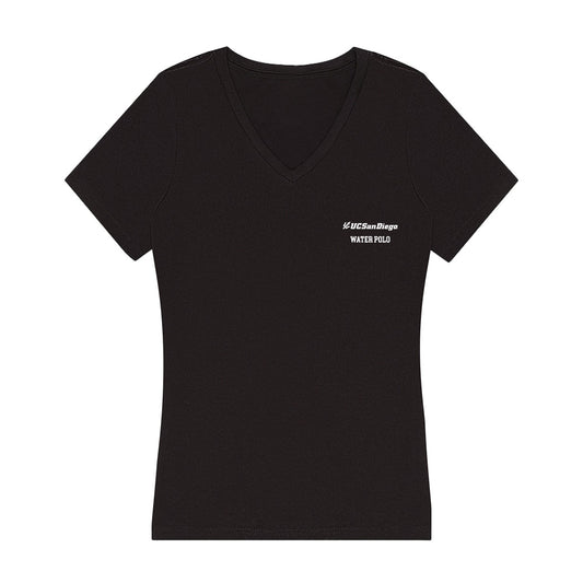 UCSD - NCAA Men's Water Polo : Orlando Mina - Women's V-Neck T-Shirt-0
