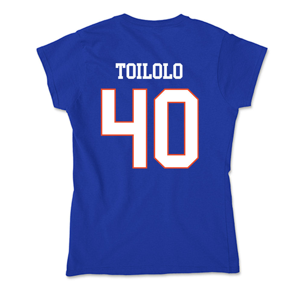Boise State - NCAA Football : De'Shawn Toilolo - Soft Style Women’s T-Shirt-1