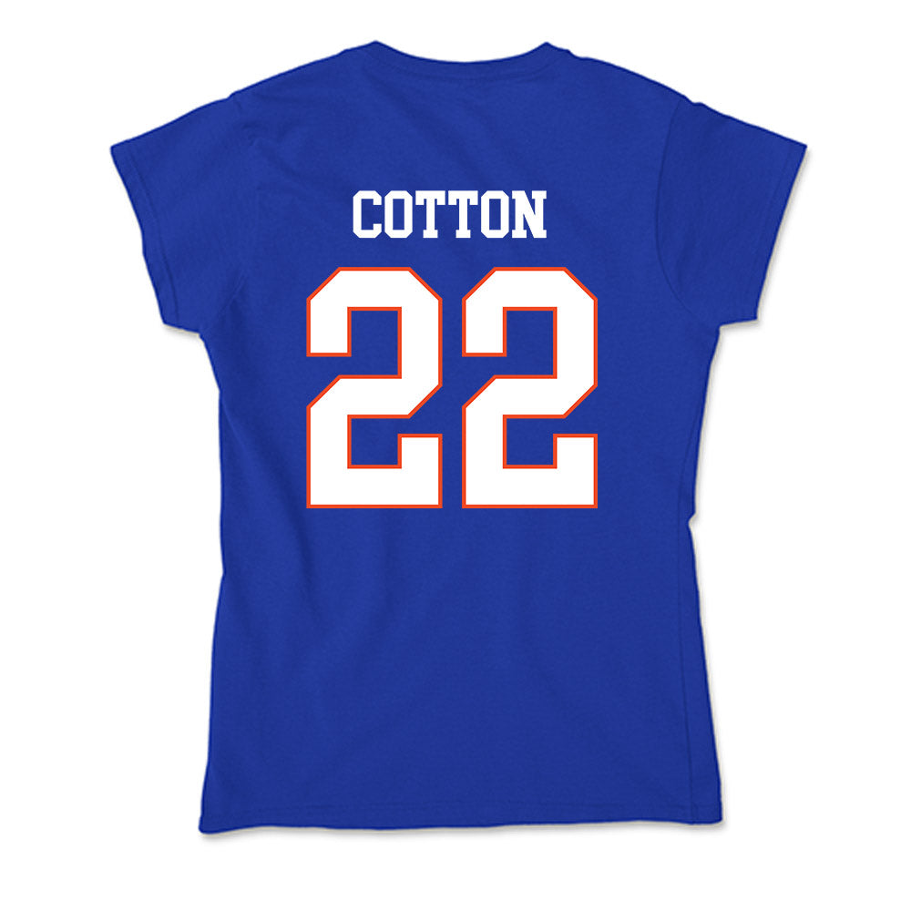 Boise State - NCAA Women's Volleyball : Elle Cotton - Soft Style Women’s T-Shirt-1